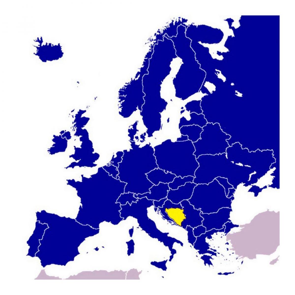 के नक्शे बोस्निया और हर्जेगोविना, यूरोप