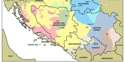 नक्शे के hac बोस्निया 