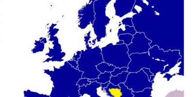 के नक्शे बोस्निया और हर्जेगोविना, यूरोप